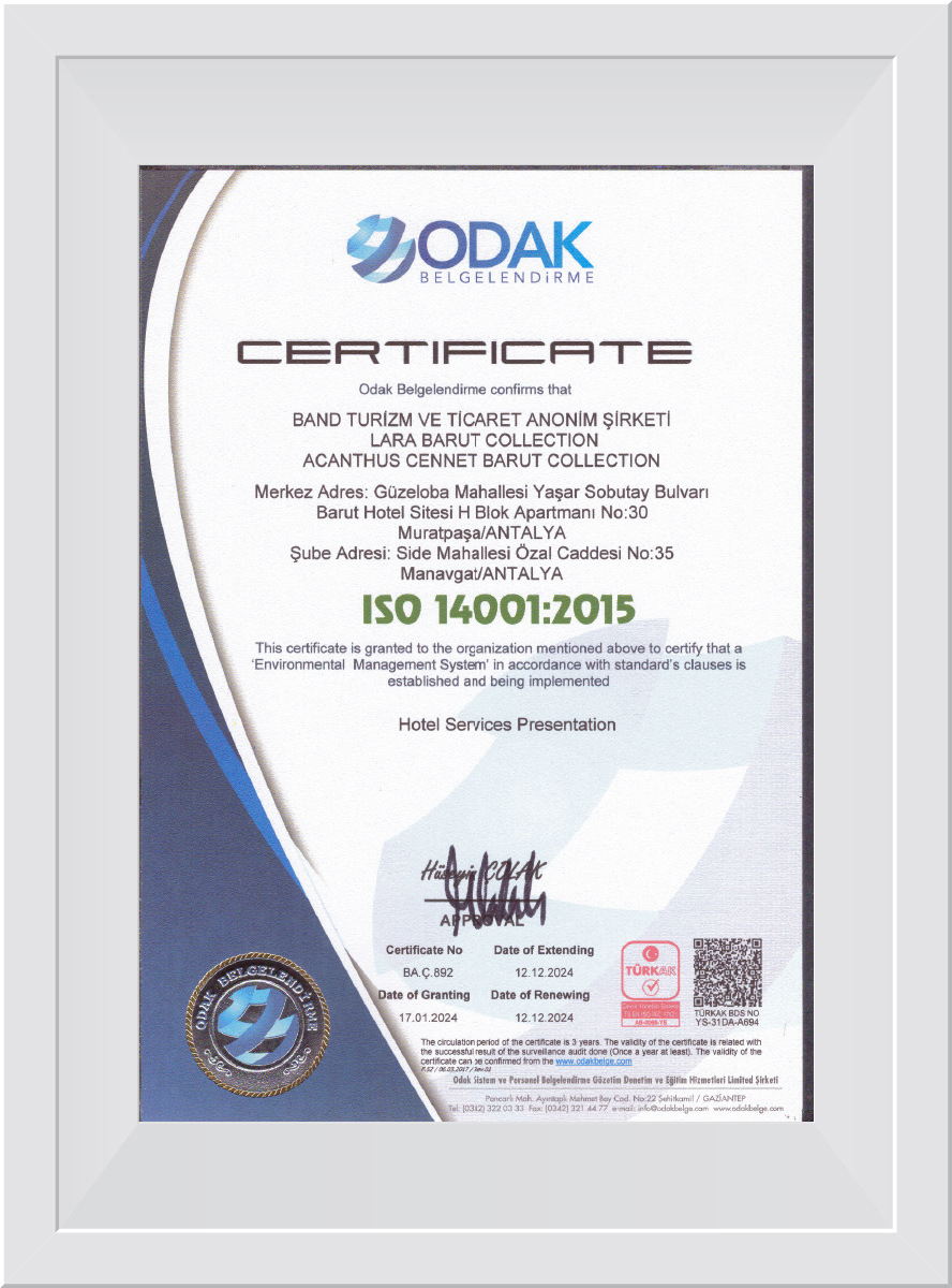 ISO 14001.2015 Çevre Yönetim Sistemi