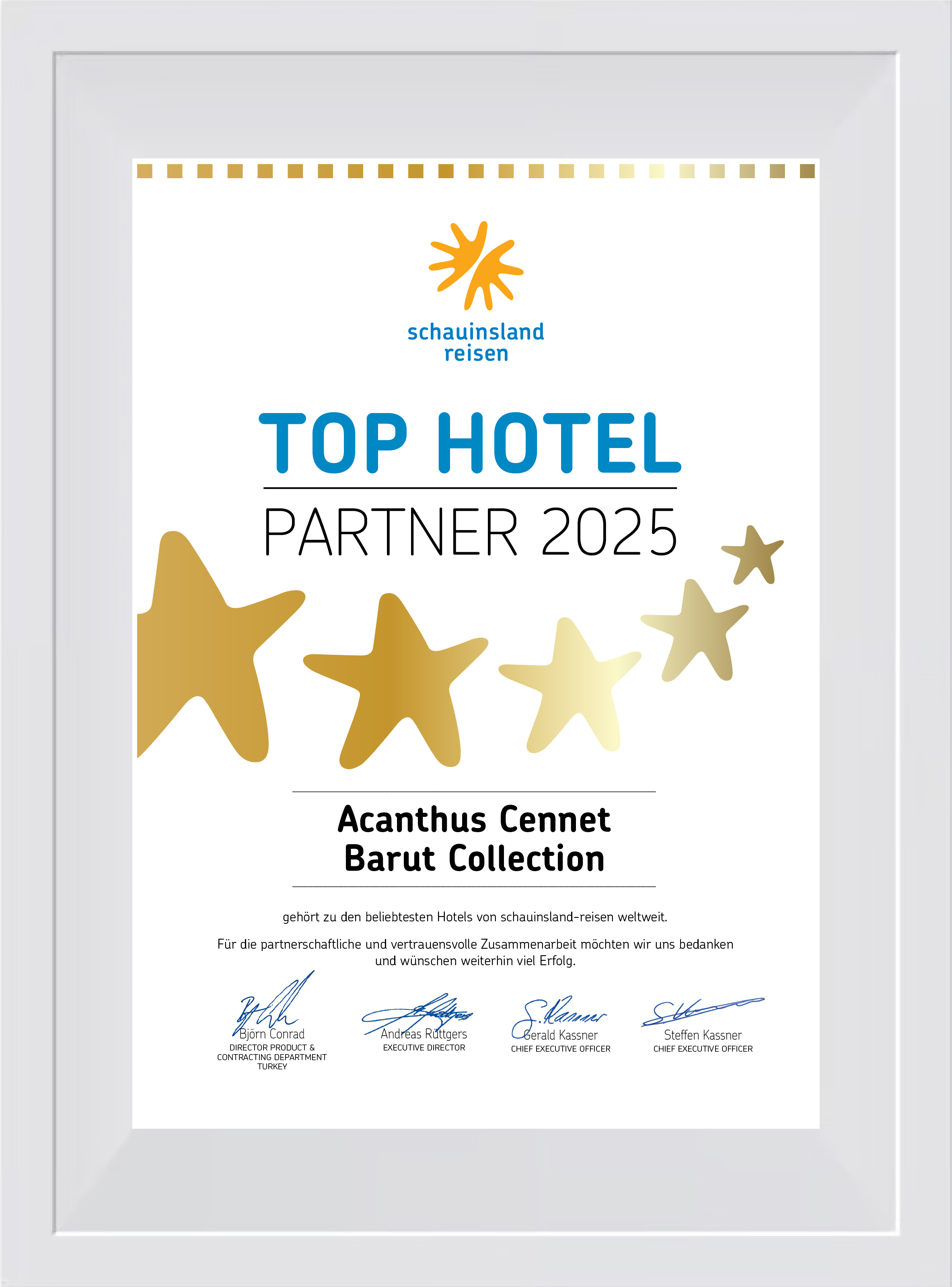 TOP HOTEL PARTNER 2025